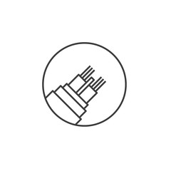 Poster - Fiber optic cable icon template color editable. Optical fiber symbol vector sign isolated on white background. Simple logo vector illustration for graphic and web design.