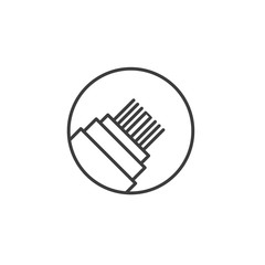 Poster - Fiber optic cable icon template color editable. Optical fiber symbol vector sign isolated on white background. Simple logo vector illustration for graphic and web design.