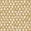 © picoStudio - seamless christmas background consists of icons