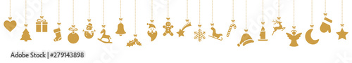 Fotomural collection of hanging christmas icons