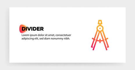 Canvas Print - DIVIDER ICON CONCEPT