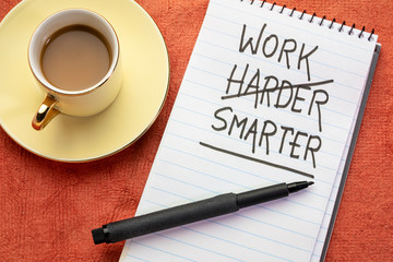 Canvas Print - work smarter, not harder