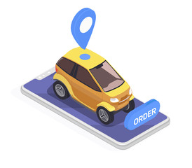 Sticker - Transport Isometric Concept