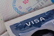 © Salvador - United States VISA and a stamp