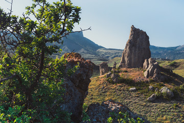 Poster - Rocks in the mountains