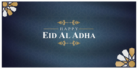 Muslim holiday Eid al-Adha. Billboard, Poster, Social Media, Greeting Card template vector illustration.