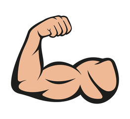 biceps. muscle icon. vector illustration