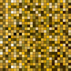 Wall Mural - Gold square sparkle texture. Seamless pattern. Vector