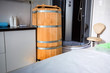 © Yakov - Cedar spa barrel as part of interior