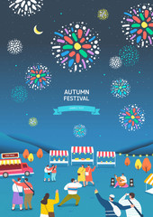 Poster - Autumn Travel and Festival Illustration