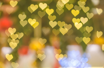 Wall Mural - colorful bokeh with copy space for merry christmas and new year celebration background.
