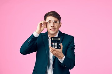 Poster - young man with mobile phone