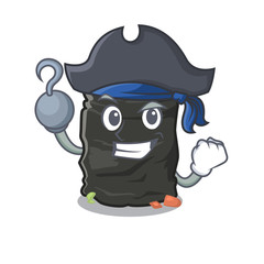 Poster - Pirate grabage bag isolated with the mascot