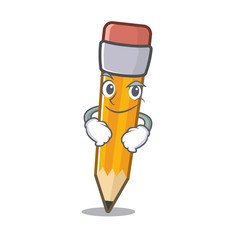 Sticker - Smirking pencil isolated with in the mascot