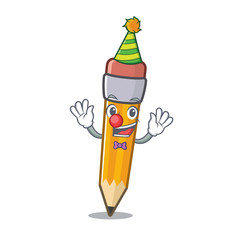 Sticker - Clown pencil in the a character shape