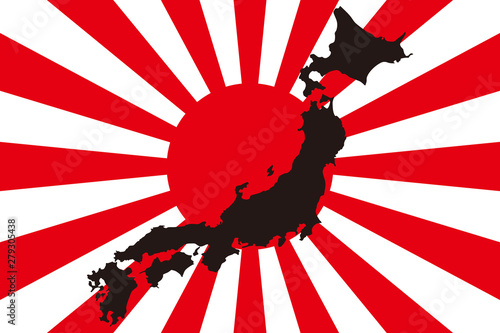 Background Wallpaper Vector Illustration Design Free Size Rising Sun Japan Flag Hinomaru Imperial Military State Former Japanese Army Militaryism Asia 背景 ベクターイラスト素材 旭日旗 日本国旗 日の丸 軍事国家 軍隊 軍国主義 アジア Adobe Stock で