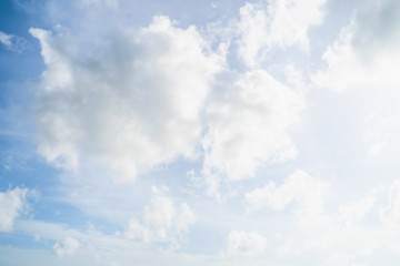 Blue sky with cloud tropical area at Phuket Thailand.