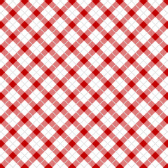 Wall Mural - red gingham pattern. texture for - plaid, tablecloths, clothes, shirts, dresses, paper, bedding, bla