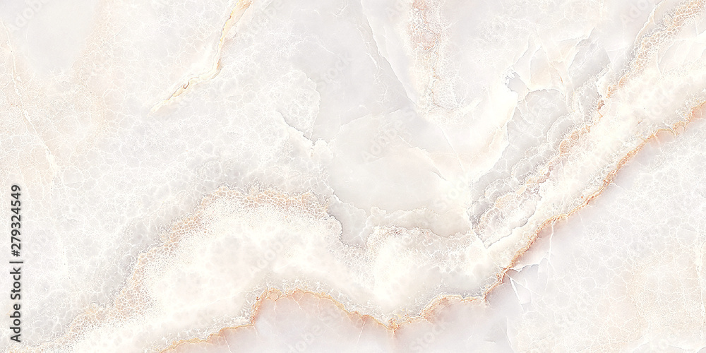 White Onyx Marble Background, White Marble Texture Wall Mural