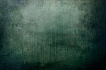 Poster - dark green grungy  canvas background or texture