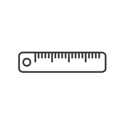 Leinwandbilder - Ruler icon template color editable. Measurement ruler symbol vector sign isolated on white background. Simple logo vector illustration for graphic and web design.