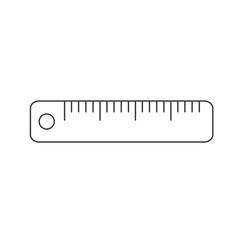 Leinwandbilder - Ruler icon template color editable. Measurement ruler symbol vector sign isolated on white background. Simple logo vector illustration for graphic and web design.