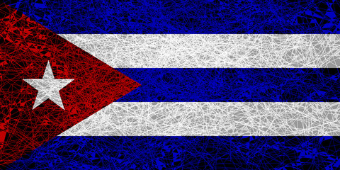 Wall Mural - Flag of Cuba.