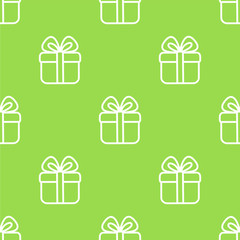 Wall Mural - Cute little gift pattern