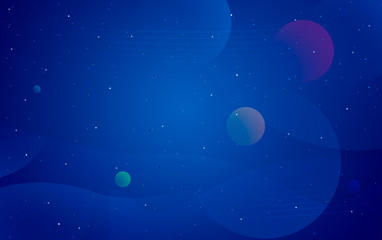 Calm Blue Space Abstract Background and Wallpaper