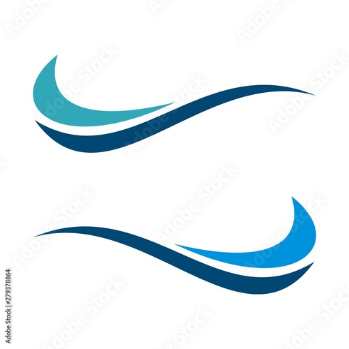 Ornamental Wave Line Logo Template Illustration Design Vector Eps 10 Stock ベクター Adobe Stock