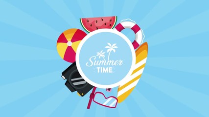 Poster - summer time enjoy vacations