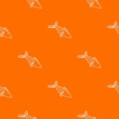 Wall Mural - Fish pattern vector orange for any web design best