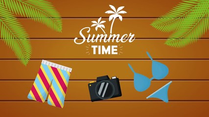 Poster - summer time enjoy vacations