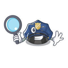 Sticker - Detective police hat in the character shape