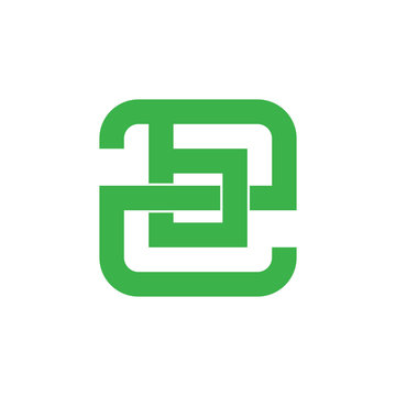 abstract letter zb linked geometric line logo vector