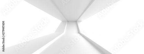 Minimal Architecture Design. White Industrial Wallpaper