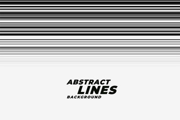 Wall Mural - abstract speed motion lines in black and white backgorund