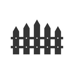Aufkleber - Fence icon trendy template color editable. Fence symbol vector sign isolated on white background. Simple logo vector illustration for graphic and web design.