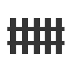 Poster - Fence icon trendy template color editable. Fence symbol vector sign isolated on white background. Simple logo vector illustration for graphic and web design.