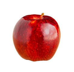 Wall Mural - Fresh red apple isolated on white background