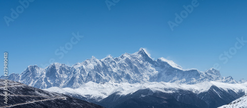 Fototapeta Himalaje  tlo-szczytu-gorskiego