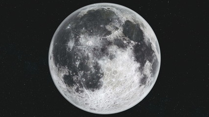 spin moon orbit motion milky way galaxy background. planet surface radiance crater scenery satellite