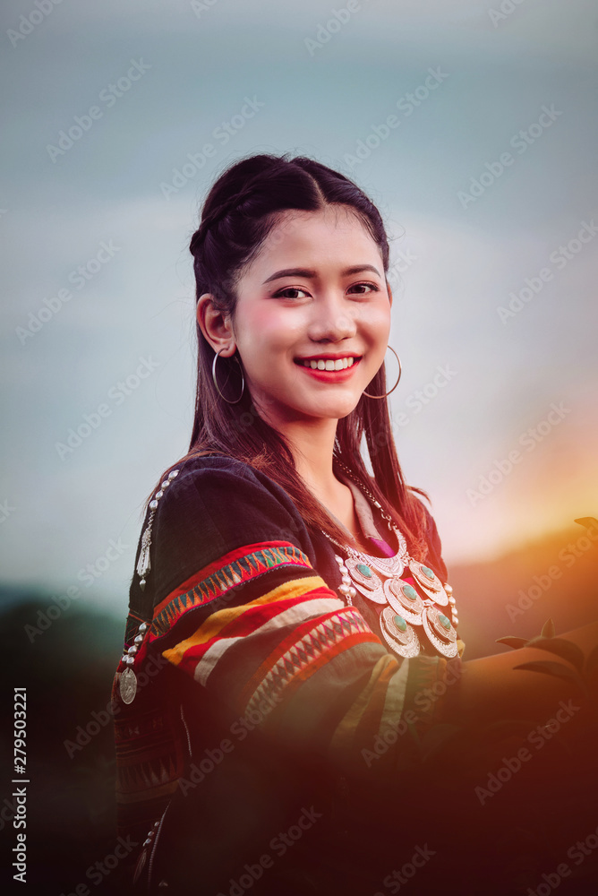 北タイから来た少女（A Girl from Northern Thailand） Woman Northern Thailand Aged 22 Years Stock Photo 1286515339
