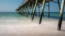 A Long Exposure Of The Bogue Inlet Fishing Pier In Emerald Isle, North Carolina