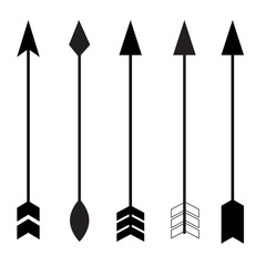 Wall Mural - arrow icon on white background. flat style. split arrow icon for your web site design, logo, app, UI. camping symbol. black arrow sign.