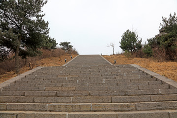 Blue stone steps