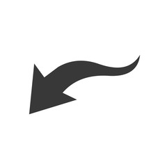 Fototapete - Arrow icon template color editable. Arrow symbol vector sign isolated on white background. Simple logo vector illustration for graphic and web design.