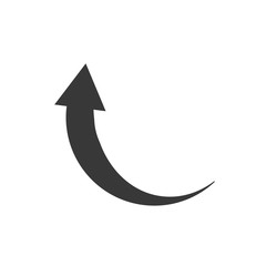 Fototapete - Arrow icon template color editable. Arrow symbol vector sign isolated on white background. Simple logo vector illustration for graphic and web design.