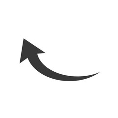 Fototapete - Arrow icon template color editable. Arrow symbol vector sign isolated on white background. Simple logo vector illustration for graphic and web design.