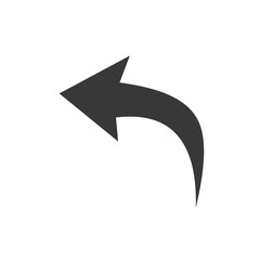 Fototapete - Arrow icon template color editable. Arrow symbol vector sign isolated on white background. Simple logo vector illustration for graphic and web design.
